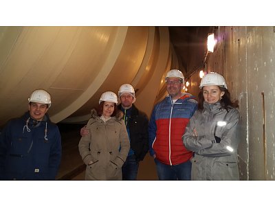 Exkurze na vodní elektráně Mohelno - přivaděč vody k turbíně
